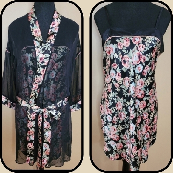 Patricia Lingerie Other - VINTAGE PATRICIA LINGERIE Short Peignoir Nightgown and Robe Set